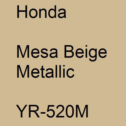 Honda, Mesa Beige Metallic, YR-520M.